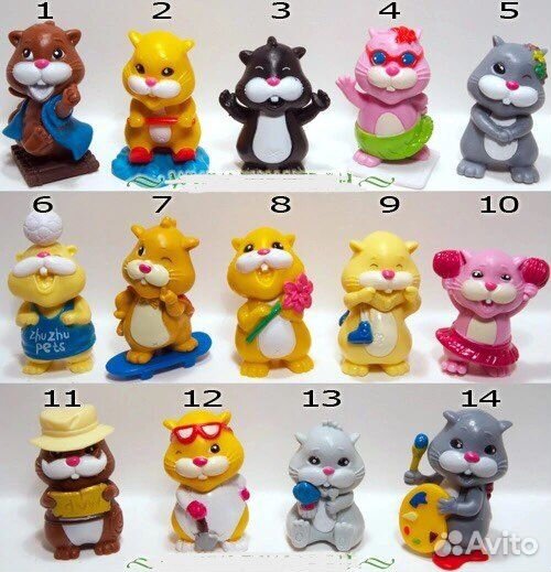 Коллекция хомячков ZhuZhu pets