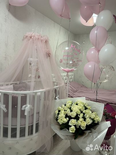 Балдахин в кроватку с держателем