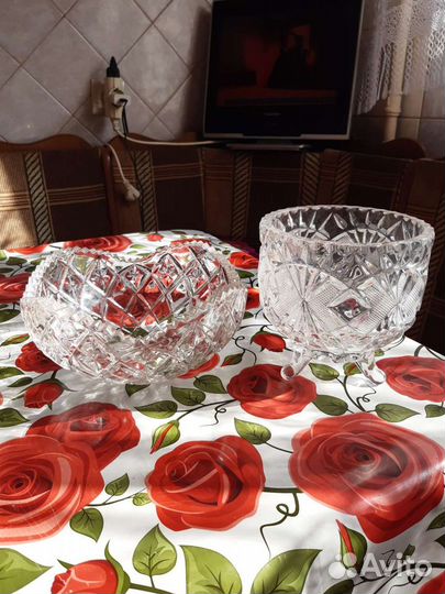 Хрустальные конфетницы времен СССР
