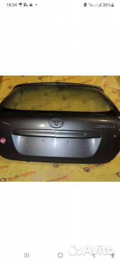 Крышка багажника тойота королла хэтчбек