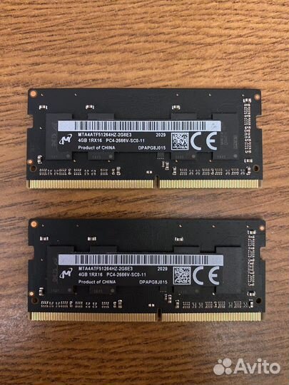 Оперативная память Apple DDR4 8Gb (4+4) 2.666 MHz