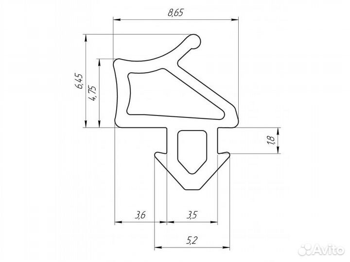 Уплотнитель (резина) для окон