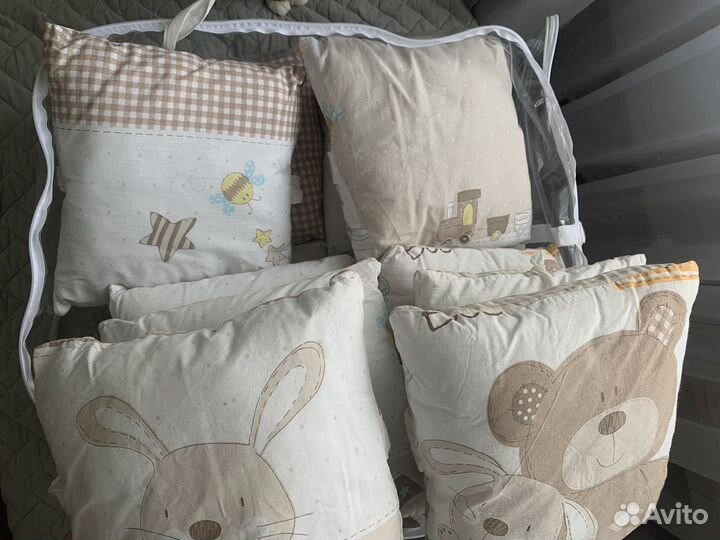 Бортики подушки в детскую кроватку