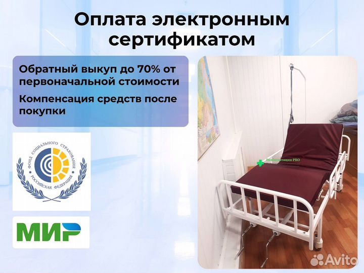 Кровать медицинская функциональная