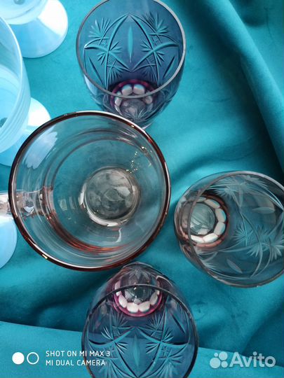 Бокалы креманки и набор стаканов с кружкой