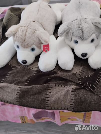 Собака большая мягкая игрушка