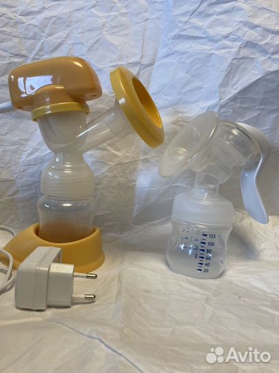 Молокоотсосы: ручной avent и электрический maman