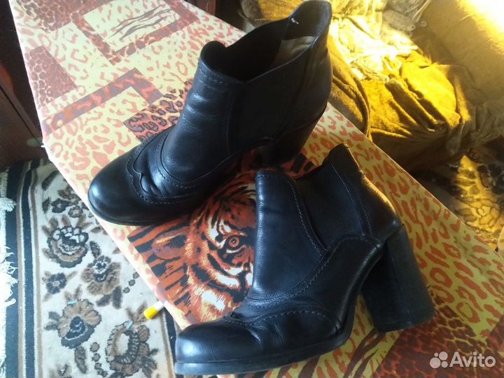 Ботильоны натуральная кожа 38-39