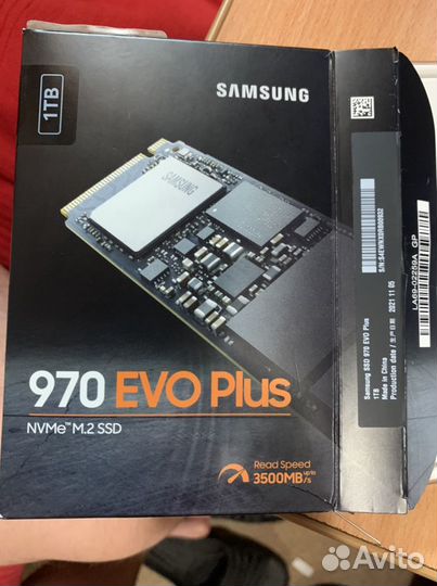 Жесткий диск ssd samsung 970 evo plus NVMe M2 1Tb