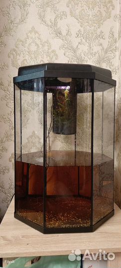 Аквариум с крышкой, заводской 100л