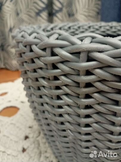 Кашпо 16 л из полиротанга