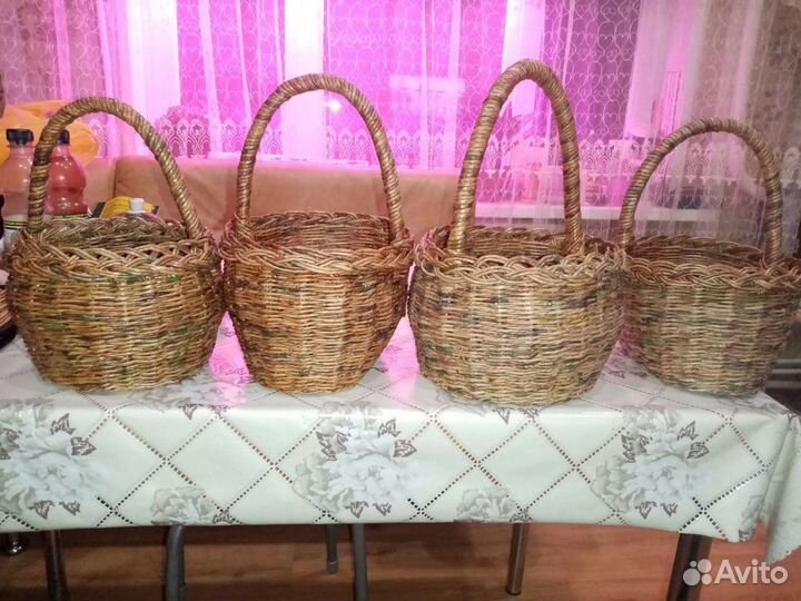 Корзинки плетенные