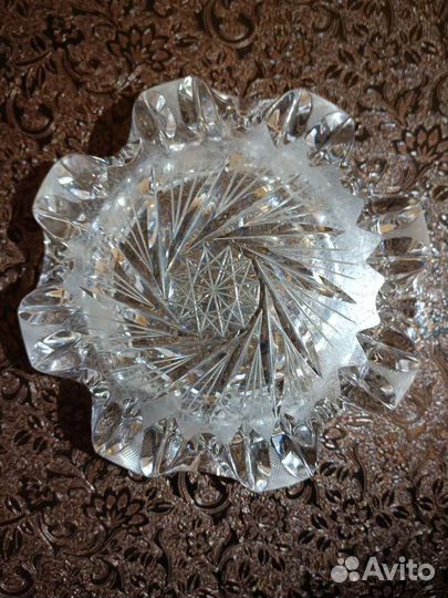 Пепельница Чехословакия Хрусталь