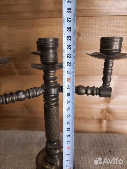 Подсвечник на 4 Свечи Латунь Бронза СССР