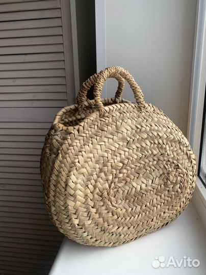 Сумка корзинка плетеная