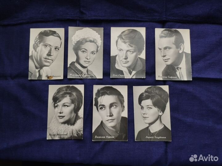 Карточки с советскими актерами