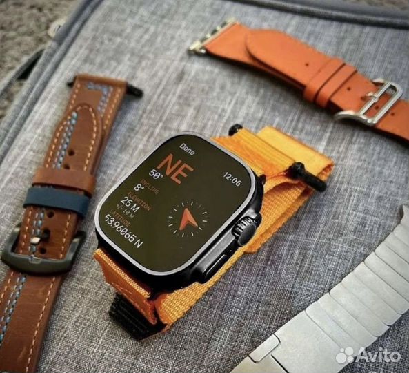 Apple watch с кожанным ремешком