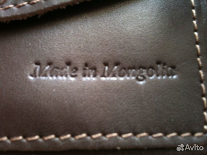 Портмоне мужское новое, натур.кожа, Монголия, 2шт