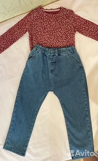 Пакет новых вещей для девочки 104-110 см