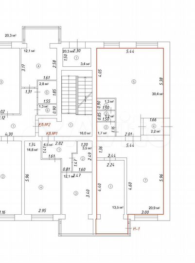 Свободного назначения, 71.5 м²