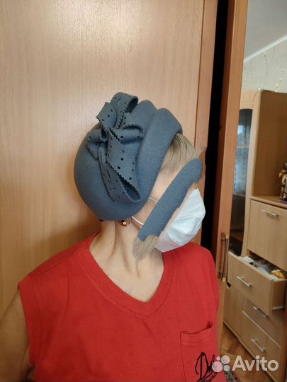 Шляпка женская фетровая