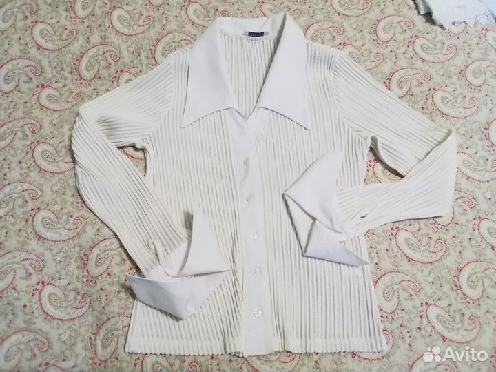 Блузка школьная для девочки, белая