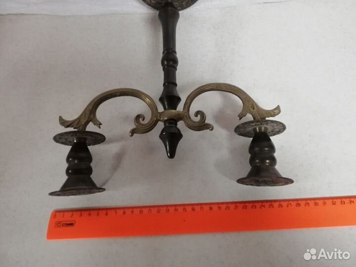 Большой подсвечник на две свечи