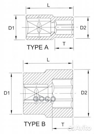 Головка торцевая 12гр. 1/2 21мм f4021 Licota