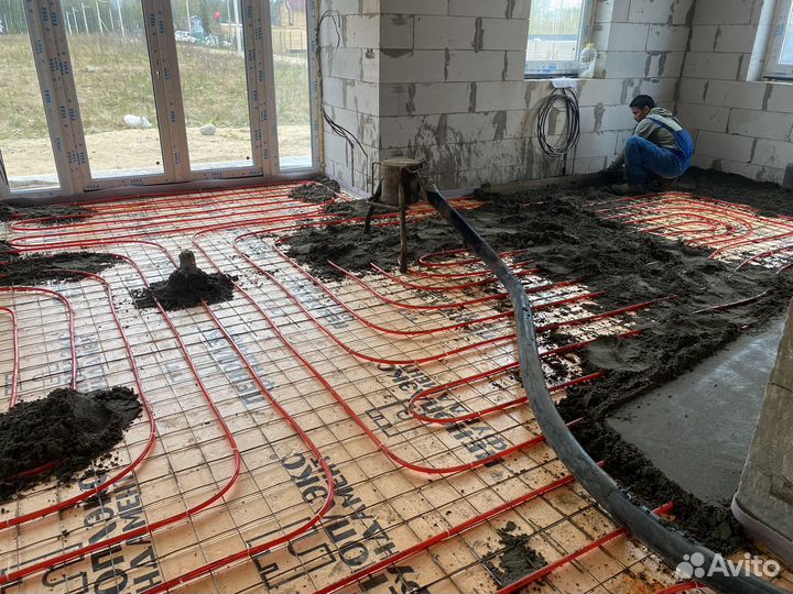 Полусухая стяжка механизированная