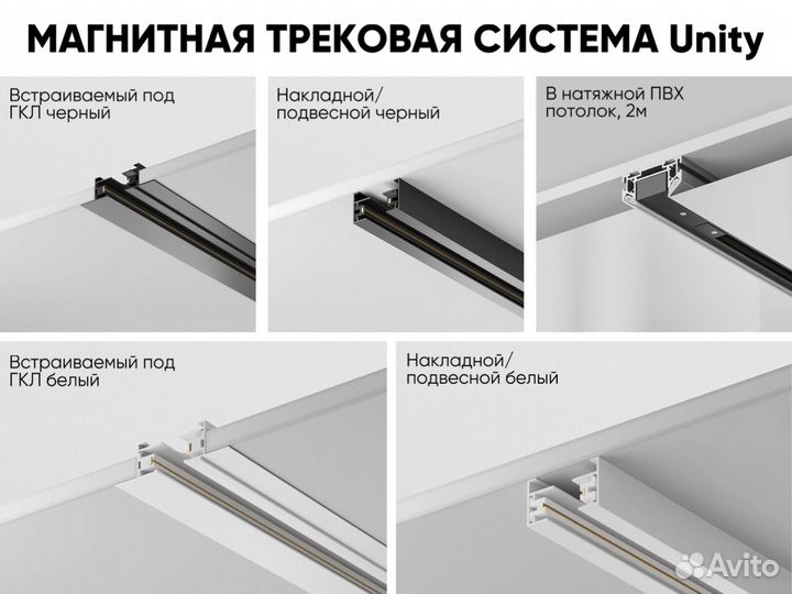 Трековые светильники на шинопроводе