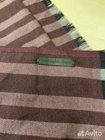 Шарф мужской ermenegildo zegna цвет бордовый