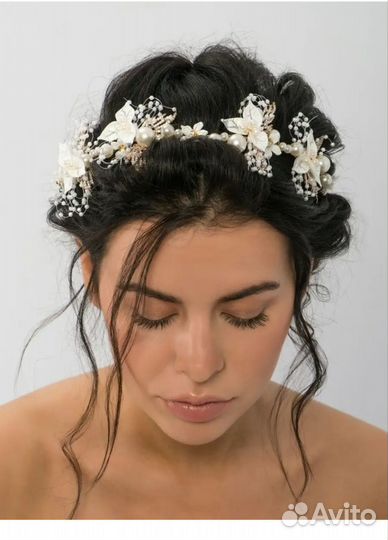 Диабета свадебная тиара веточка