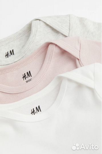 Боди для девочки H&M 92 3 штуки