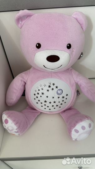 Плюшевый медведь Chicco музыкальный проектор