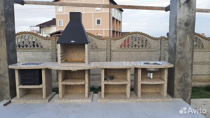 Мангальная зона премиум класса без печника и грязи