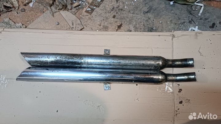 Глушители для мотоцикла классик/чоппер (хром)