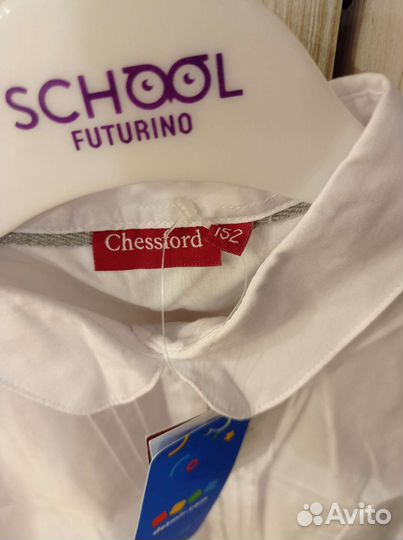 Две белые блузки для школы 152 и 158