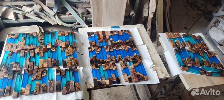 Изделия из эпоксидной смолы и капового карагача