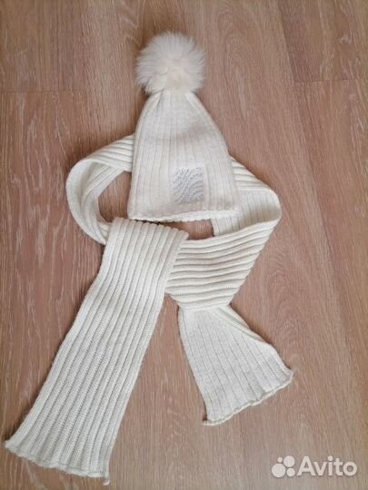 Комплект шапка и шарф женские