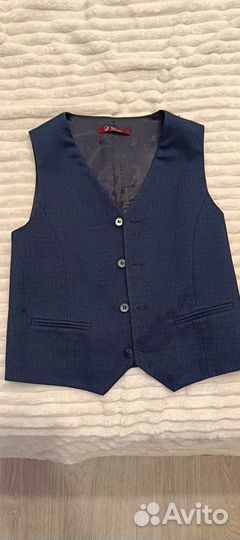 Жилет школьный для мальчика 146 синий