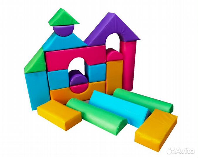 Мягкий игровой набор Конструктор 20 фигур