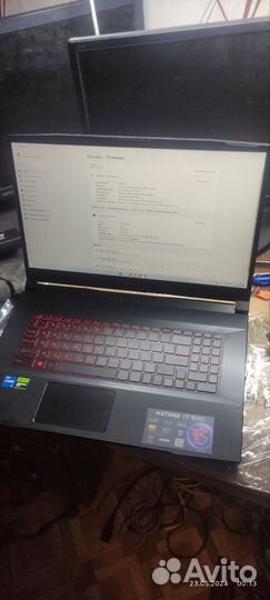 Ноутбук Msi katana 17 b12ucr-1024xru