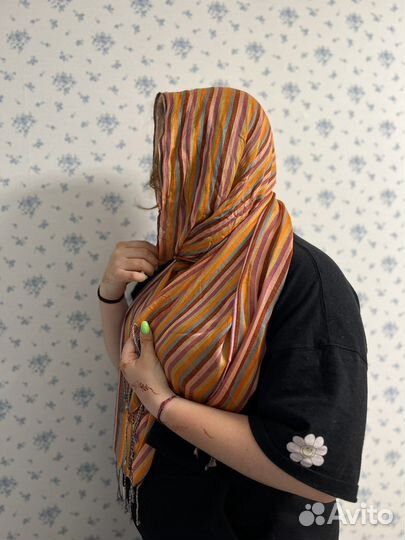 Шарф шерстяной индийский