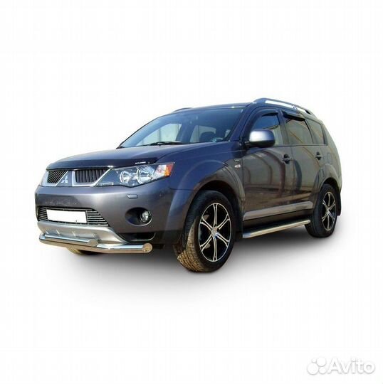 Защита переднего бампера outlander XL (до 2010)