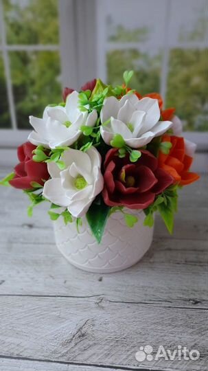 Интерьерные композиции из мыла