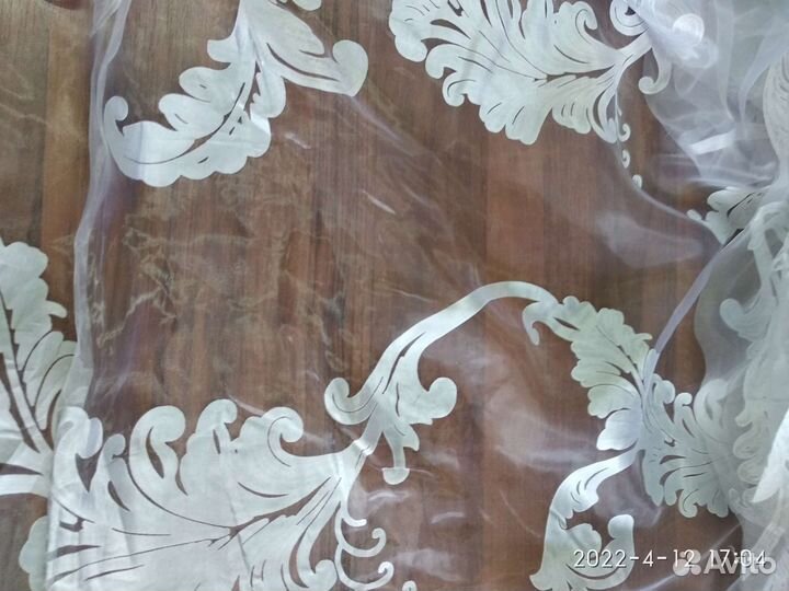 Ткань органза печать для тюли