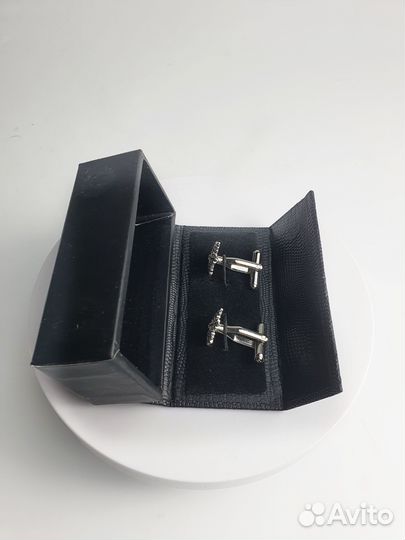 Запонки женские снежинки новые