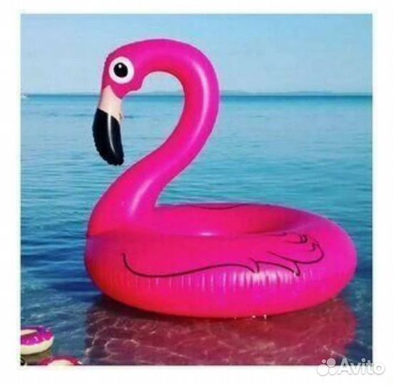 Надувной круг единорог, пончик, фламинго 120см