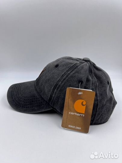 Кепка бейсболка Carhartt WIP графит 2024 классика