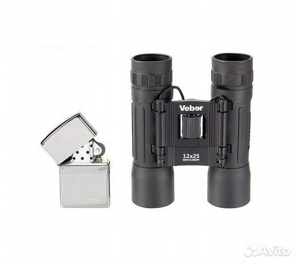 Бинокль Veber sport бн 12x25 черный